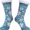 Women'S Winter Super Soft Warm Cozy Fuzzy Snowflake Deer Fleece-Lined with Grippers Slipper Socks